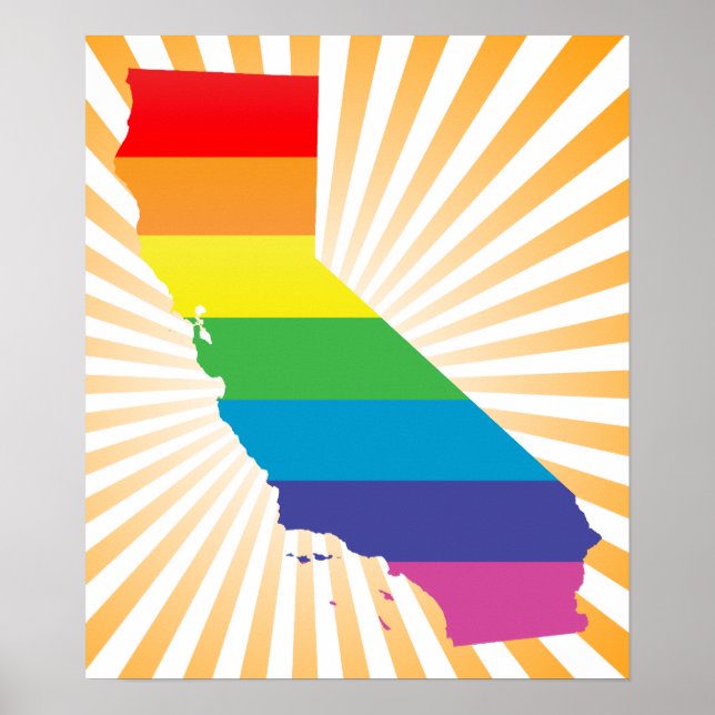 Póster orgullo de california. desnudado. (Frente)