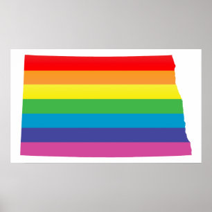 Póster orgullo de dakota del norte.