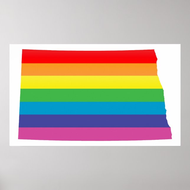 Póster orgullo de dakota del norte. (Frente)