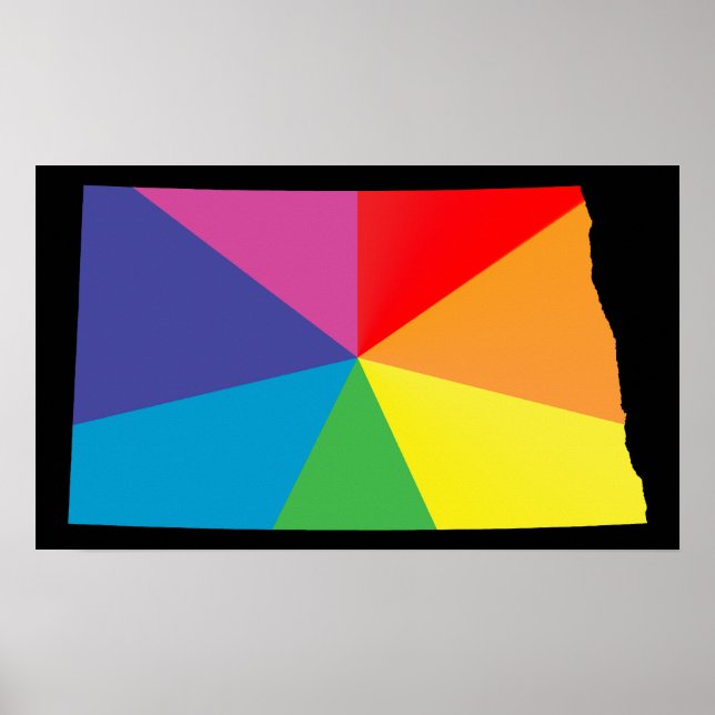 Póster orgullo de dakota del norte. (Frente)