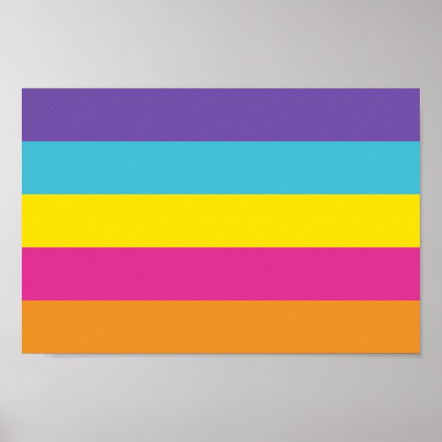 Póster Orgullo de género no binario (Frente)
