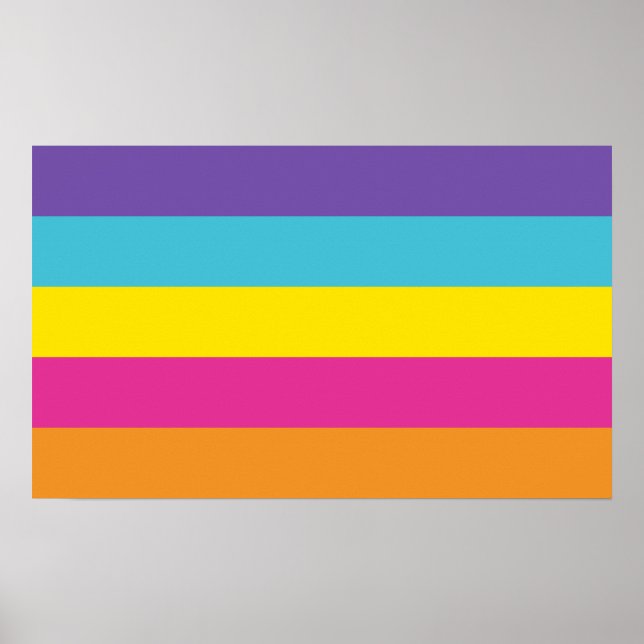 Póster Orgullo de género no binario (Frente)