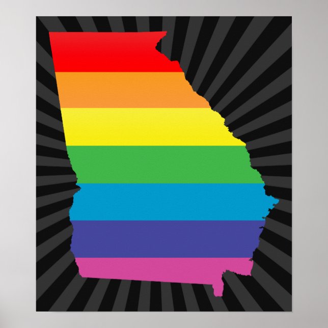 Póster orgullo de georgia. (Frente)