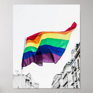Póster Orgullo de la bandera arcoiris