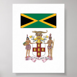 Póster Orgullo de la Bandera y Símbolos Culturales Jamaic