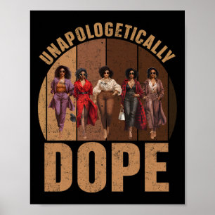 Póster Orgullo de la droga negra Afro Black Histo sin rem