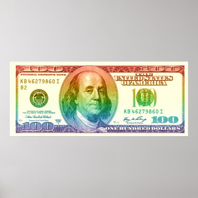 Póster Orgullo de los 100 $ (Frente)