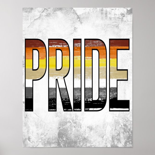 Póster Orgullo de Oso Palabra (Frente)