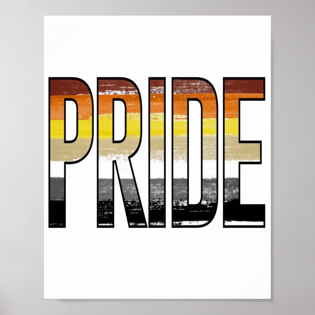 Póster Orgullo de Oso Palabra (Frente)
