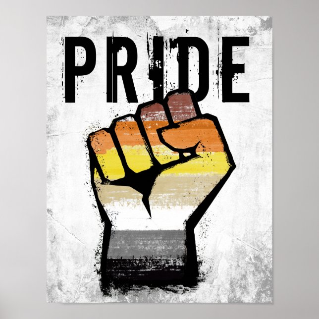 Póster Orgullo de Oso Puño (Frente)