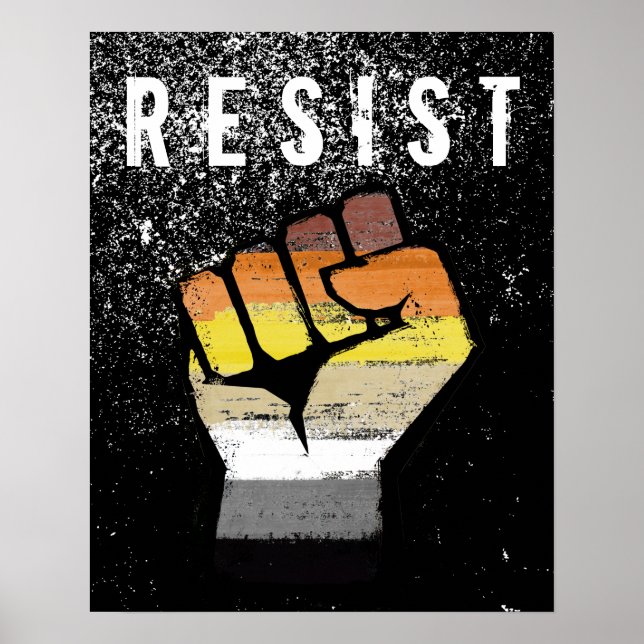 Póster Orgullo de Oso Puño (Frente)
