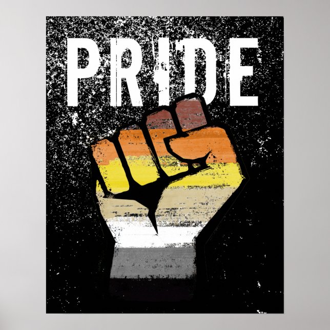 Póster Orgullo de Oso Puño (Frente)