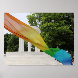 Póster Orgullo del Arcoíris de la Fuente Marshall