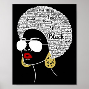 Póster Orgullo del mes de la historia negra afroamericana