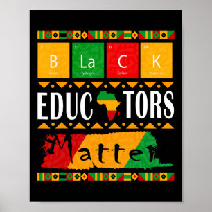 Póster Orgullo del mes de la historia negra de los educad