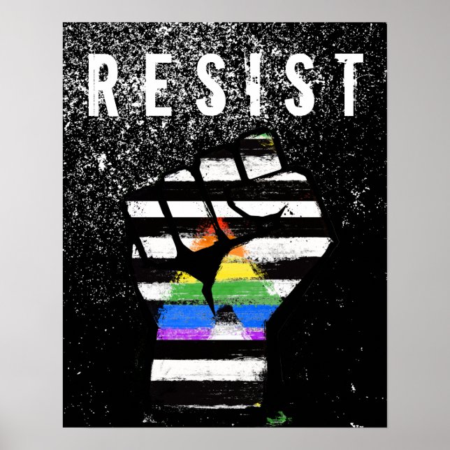 Póster Orgullo del puño aliado (Frente)