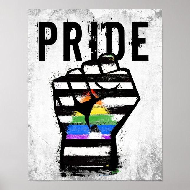 Póster Orgullo del puño aliado (Frente)
