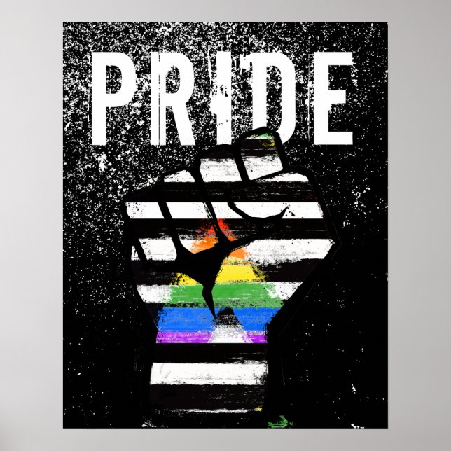 Póster Orgullo del puño aliado (Frente)