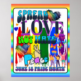 Póster Orgullo | Difundir amor no odio