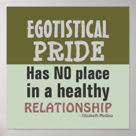 Póster ORGULLO EGOTÍSTICO ~ Poster