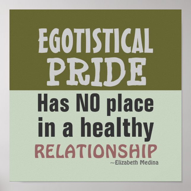 Póster ORGULLO EGOTÍSTICO ~ Poster (Frente)