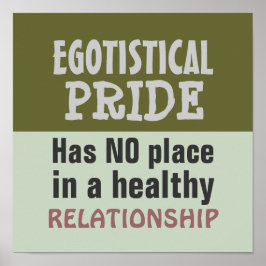 Póster ORGULLO EGOTÍSTICO ~ Poster / Imprimir