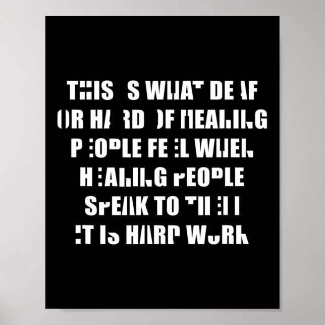 Póster Orgullo Escuchar es lenguaje de mano de trabajo du (Frente)