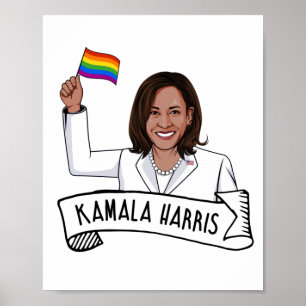 Póster Orgullo feliz de Kamala Harris