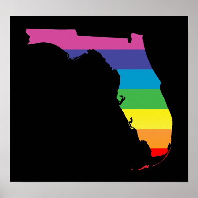 Póster orgullo florida. (Frente)