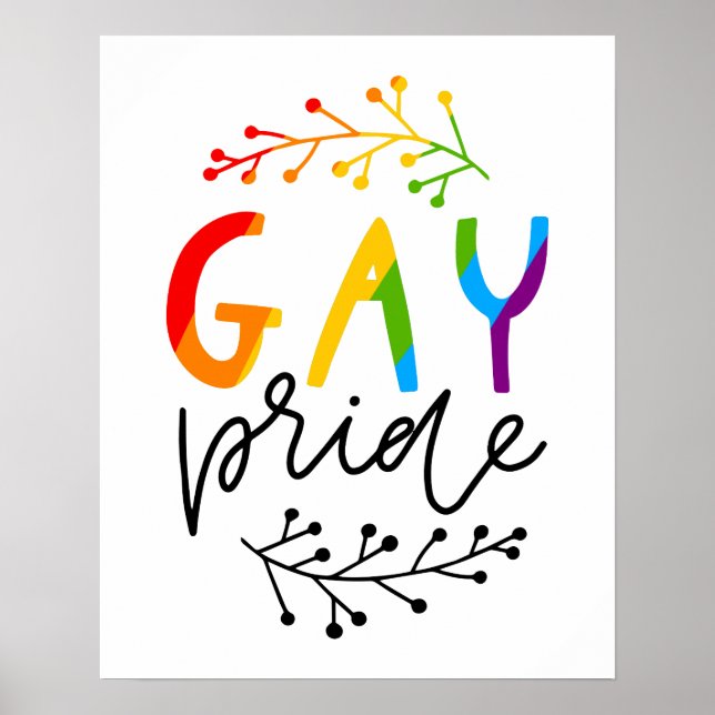 Póster Orgullo gay (Frente)