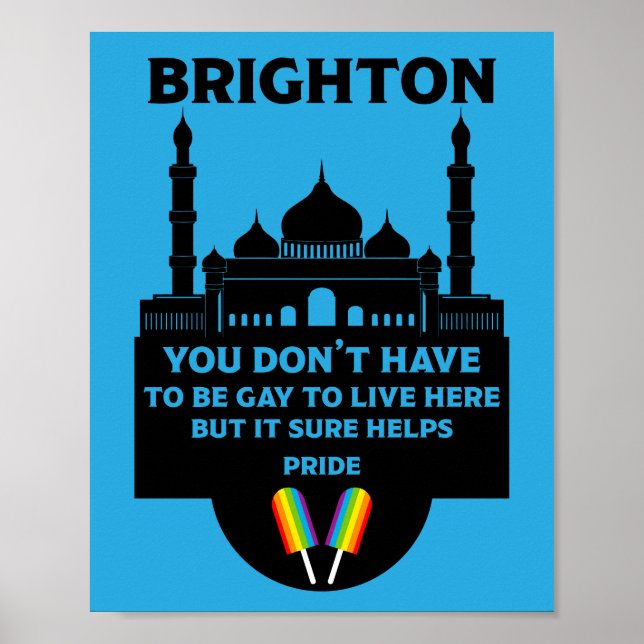 Póster Orgullo Gay Brighton (Frente)