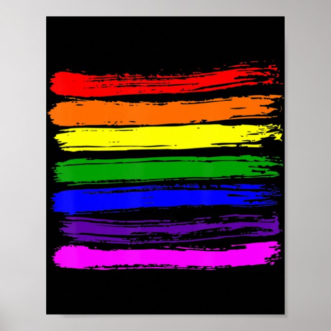 Póster Orgullo gay con bandera gay LGBT 2022 (Frente)