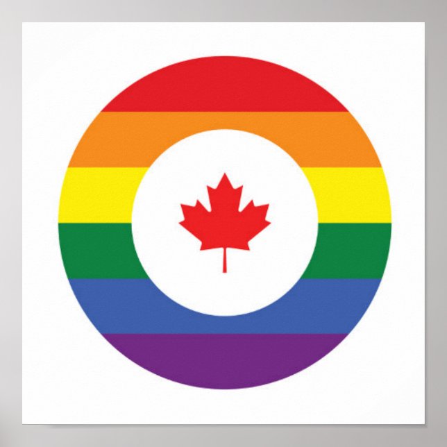 Póster Orgullo gay de Canadá (Frente)