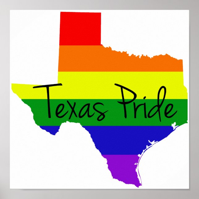 Póster Orgullo gay de Texas (Frente)