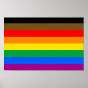 Póster ORGULLO INCLUSIVO LGBT (Orgullo de Personas de Col