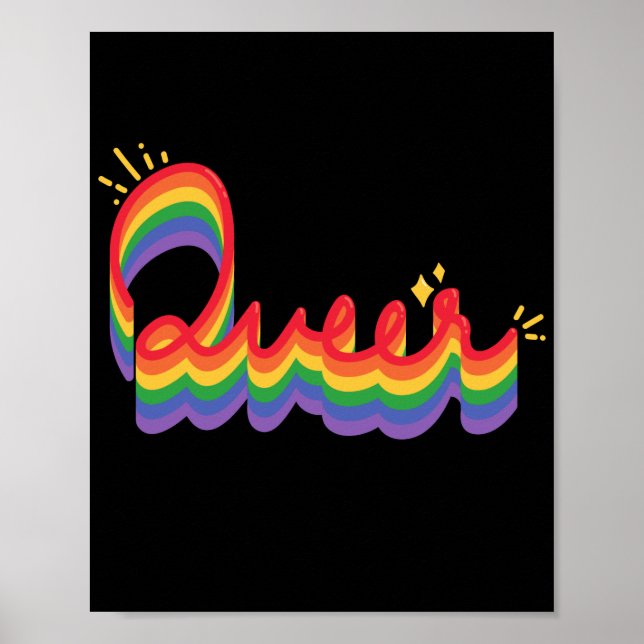 Póster Orgullo LGBT+. Amor homosexual. (Frente)