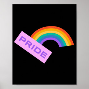 Póster Orgullo. LGBT+orgullo. Arcoíris.