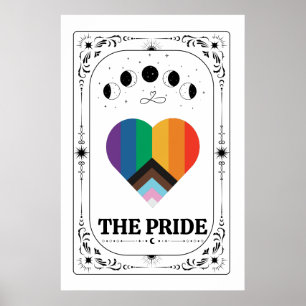 Póster Orgullo LGBTQIA Tarot Gay Trans Queer Zodiaco Arco
