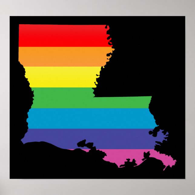 Póster orgullo louisiana. (Frente)