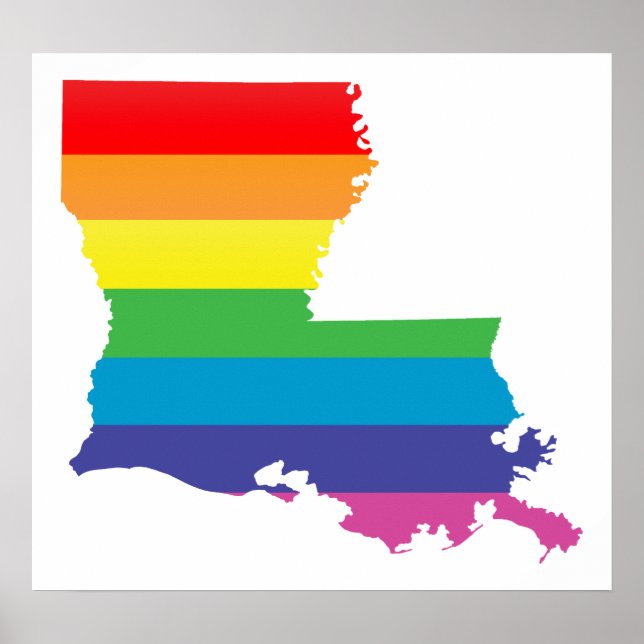 Póster orgullo louisiana. (Frente)