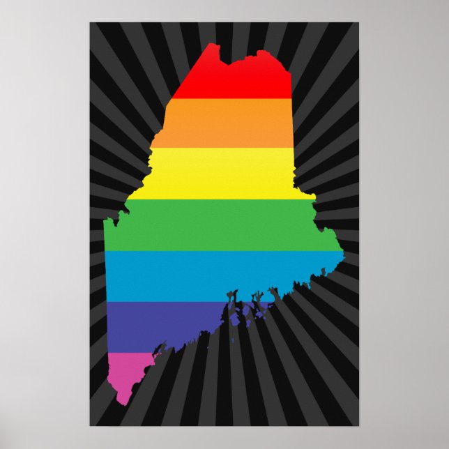 Póster orgullo maine. (Frente)