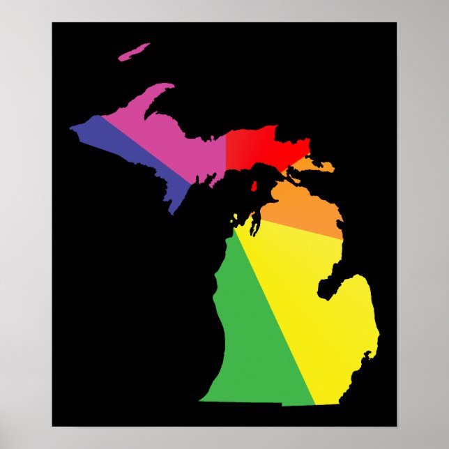 Póster orgullo michigan. (Frente)