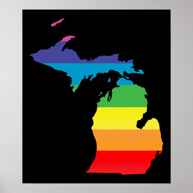 Póster orgullo michigan. (Frente)