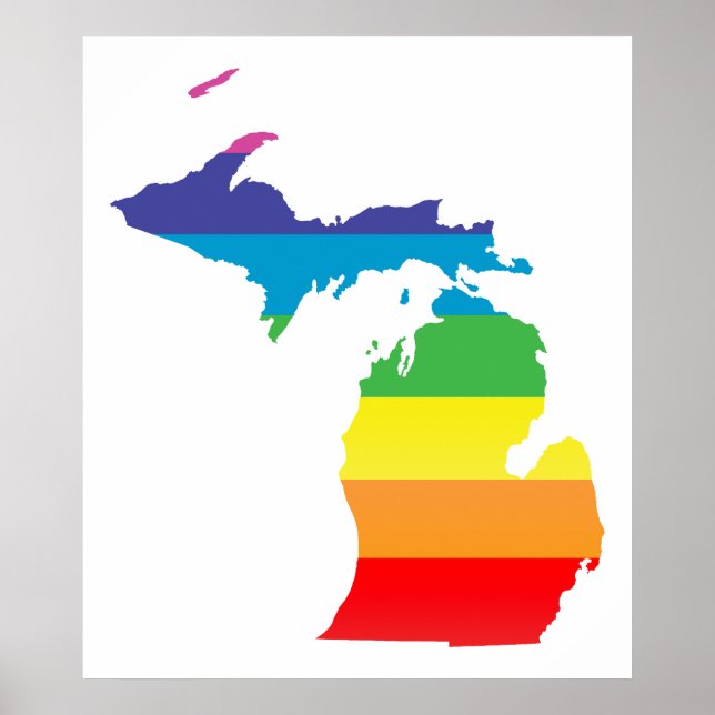 Póster orgullo michigan. (Frente)