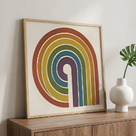 Póster Orgullo Moderno de Mitad de Siglo Cuadrado