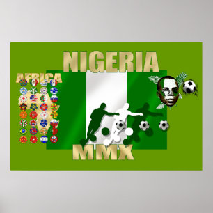 Póster Orgullo nigeriano 2010 Poster Naija Super Eagles