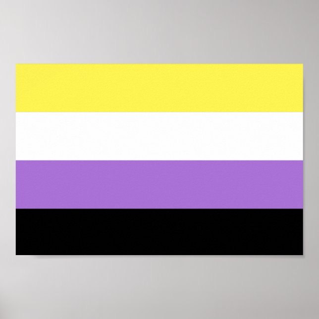 Póster Orgullo no binario (Frente)