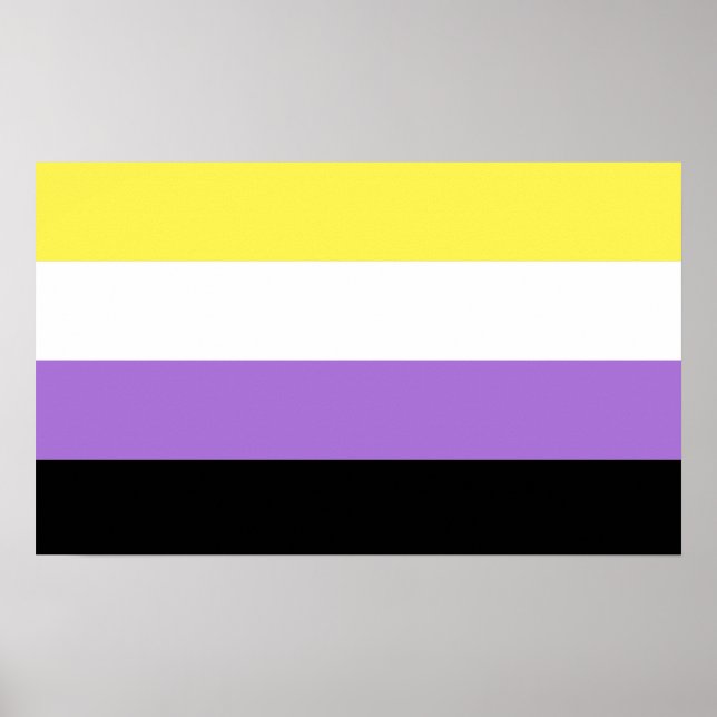 Póster Orgullo no binario (Frente)