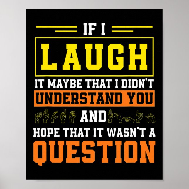 Póster Orgullo No Era Una Cuestión Orgulloso Me Mano Seña (Frente)