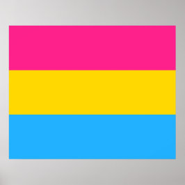 Póster Orgullo Pansexual (Bandera Pan)